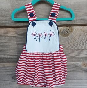 Busy Bee Smocks Independence Day Romper